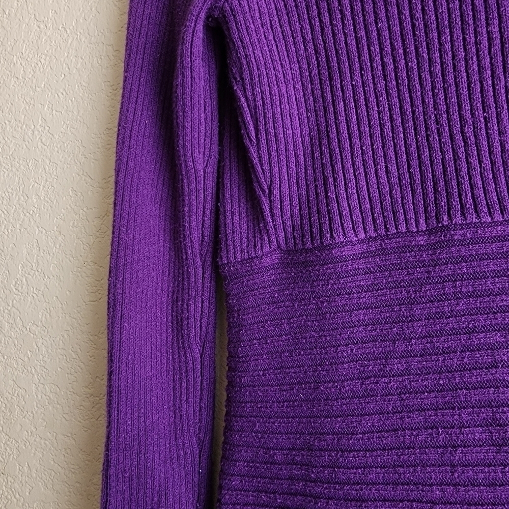 Dress Barn Purple Women's Knitted Sweater Cardigan Size S - Picture 10 of 14